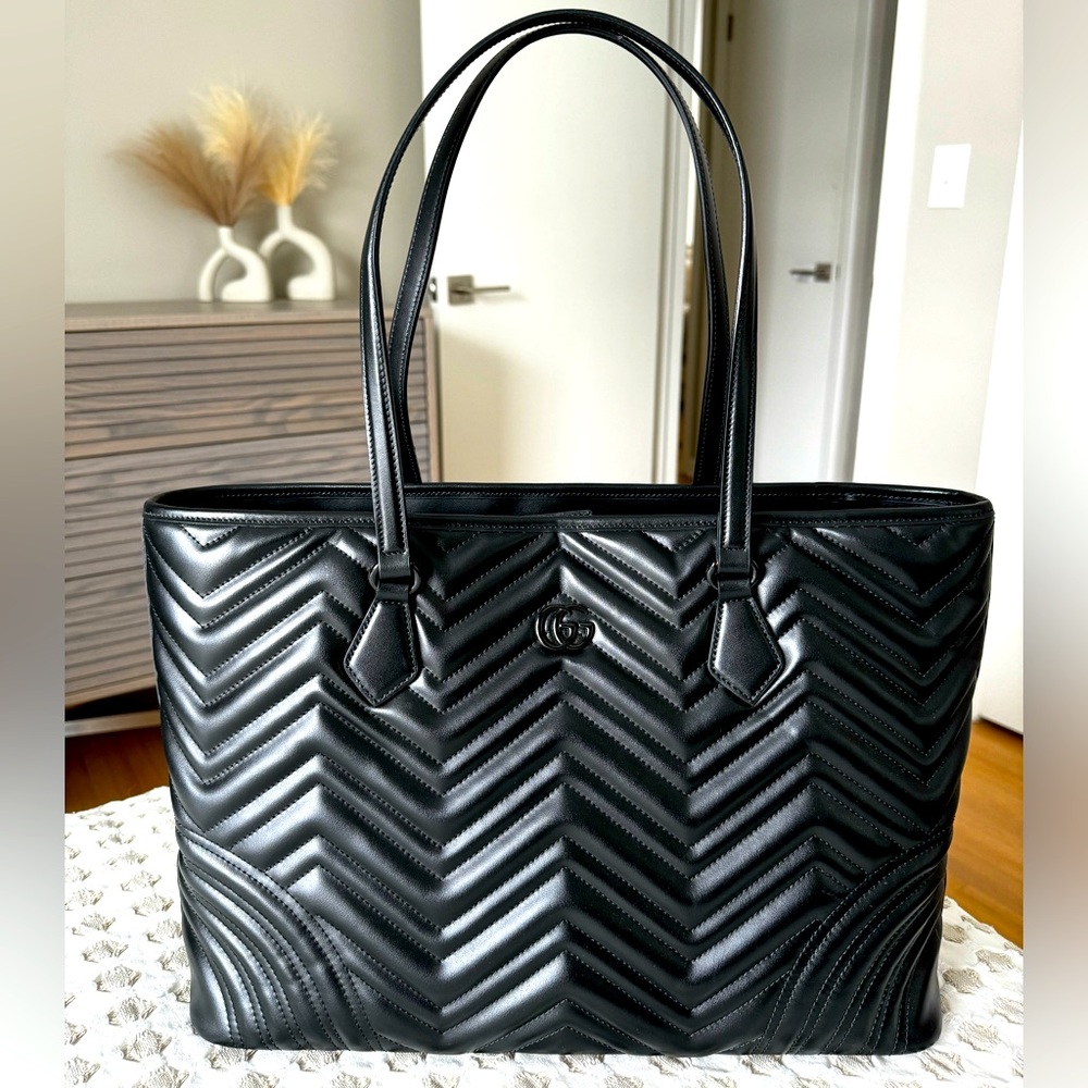 ❌ SOLD ❌ Gucci GG Marmont Ultra Black Tote
